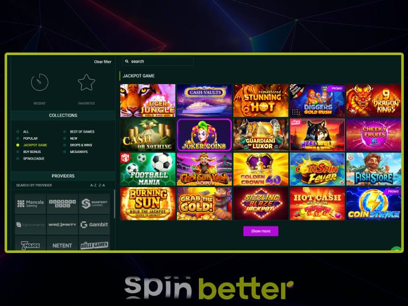 Spinbetter casino'da güvenle oynamak