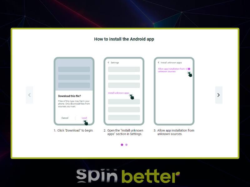 Cómo descargar la aplicación Spinbetter