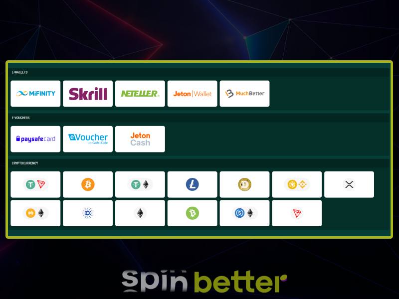 Como depositar/saquear dinheiro no cassino on-line SpinBetter