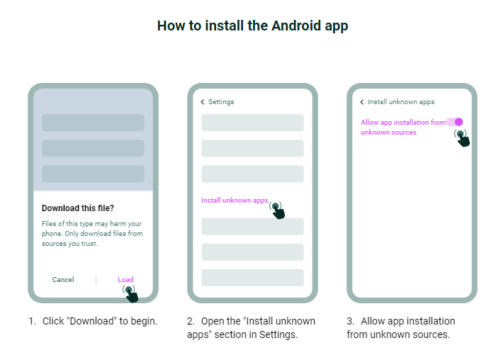 Android'de Spinbetter uygulaması nasıl yüklenir